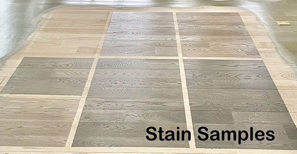 variation of stain samples by GreenStepFlooring