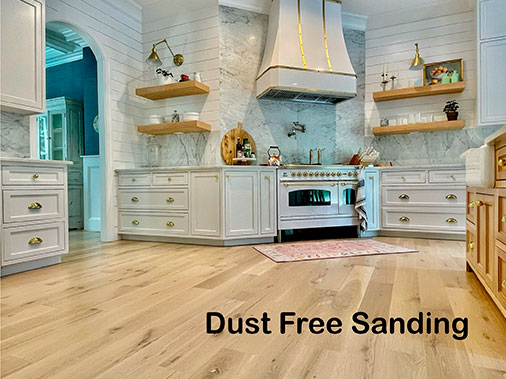 Hardwood flooring dust free sanding